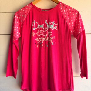 Girls Pink Polk A Dot Top