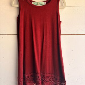 Girls Sleeveless Lace Dress