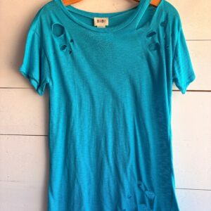 Blue Off Shoulder Top