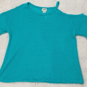 Popcorn Waffle Knit Top