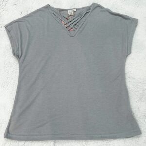 Short Sleeve V Neck