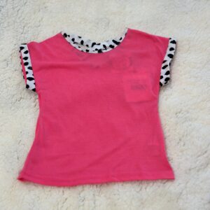 Hot Pink Short Sleeve w/ Criss Cross Back