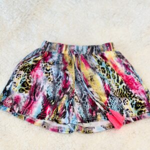 Multi-Colored Snake Skin Shorts