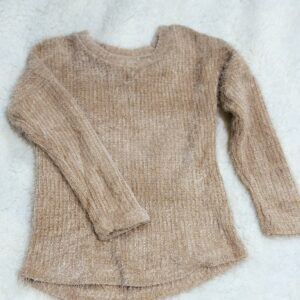 Girls Beige Sweater