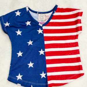 Girls Stars and Stripes Top