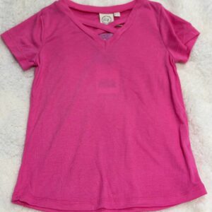 Girl Pink V-Neck Top