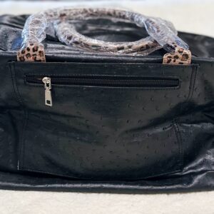 Black Leopard Tote