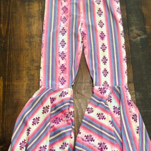 Girls Aztec Print Bell Bottoms