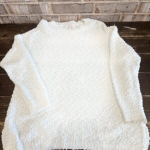 White Popcorn Sweater
