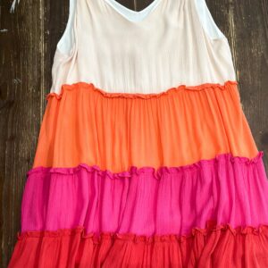 Sleveless Multi Colored Dress