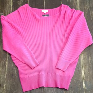 Boat Neck Pink Sweater