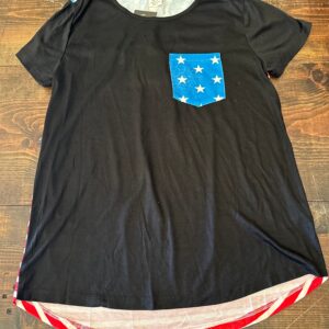 Hi-Low American Girl Pocket Tee